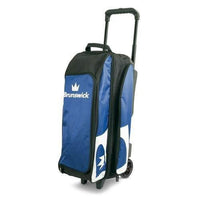 Brunswick Blitz Triple Roller Blue Bowling Bag - BowlersParadise.com
