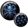 Brunswick Blue Skull Viz-A-Ball Bowling Ball - BowlersParadise.com