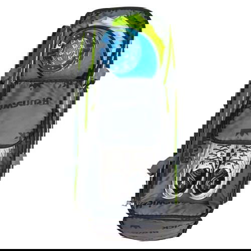 Brunswick Crown Deluxe Triple Roller Purple Yellow Bowling Bag - BowlersParadise.com