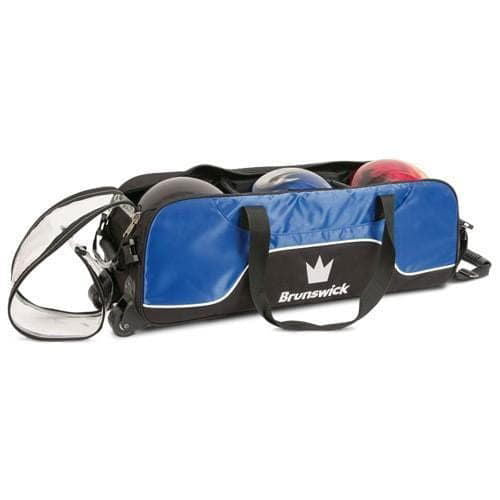 Brunswick Crown Triple Tote Royal Bowling Bag - BowlersParadise.com