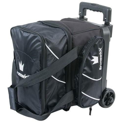 Brunswick Edge Single Roller Black Bowling Bag - BowlersParadise.com