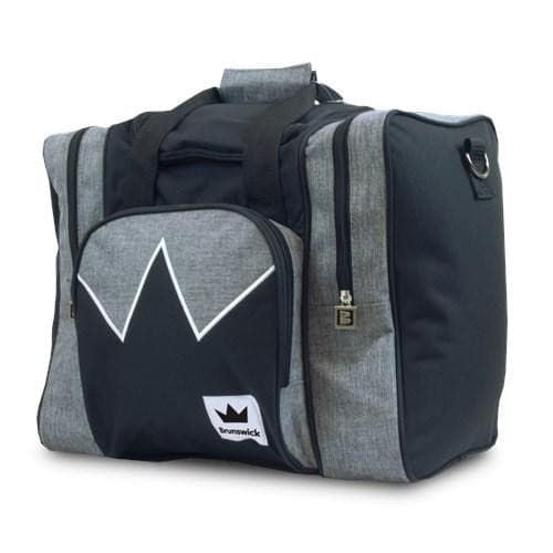 Brunswick Edge Single Tote Grey Black Bowling Bag - BowlersParadise.com