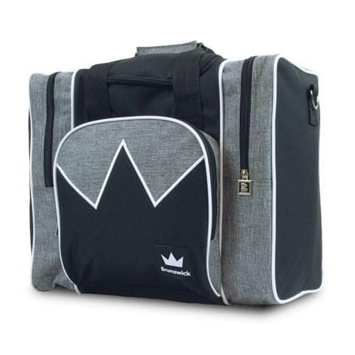 Brunswick Edge Single Tote Grey White Bowling Bag - BowlersParadise.com