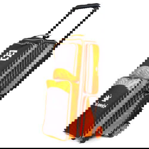 Brunswick Edge Triple Roller Orange Bowling Bag - BowlersParadise.com