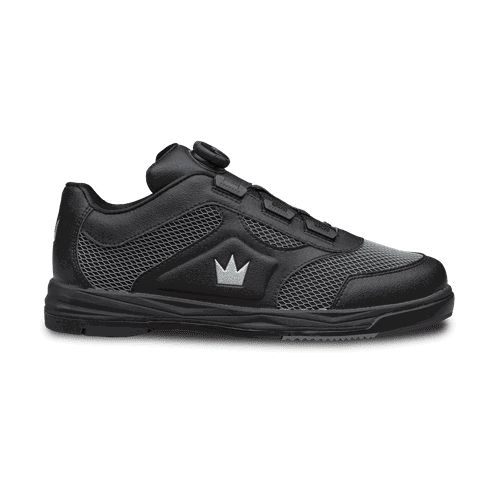 Brunswick Mens Bowling Shoes Size 10.5 Black With White Stitching Brunswick Rampage Shoes - Right Hand - Black main image 2