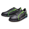 Brunswick Mens Punisher Black Neon Green Left Hand Bowling Shoes - BowlersParadise.com