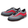 Brunswick Mens Rampage Grey Red Left Hand Bowling Shoes - BowlersParadise.com