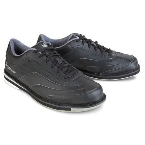 Brunswick Mens Rampage Interchangeable Black Left Hand Bowling Shoes - BowlersParadise.com