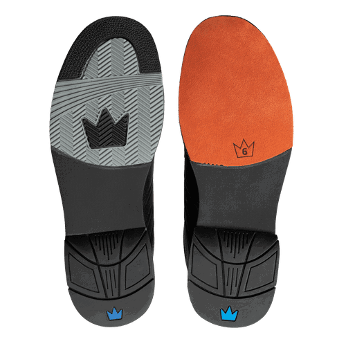 Brunswick Mens Siege Black Royal Right Hand Wide Bowling Shoes - BowlersParadise.com