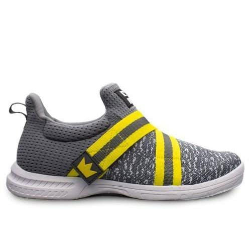 Brunswick Mens Slingshot Grey Yellow Bowling Shoes - BowlersParadise.com