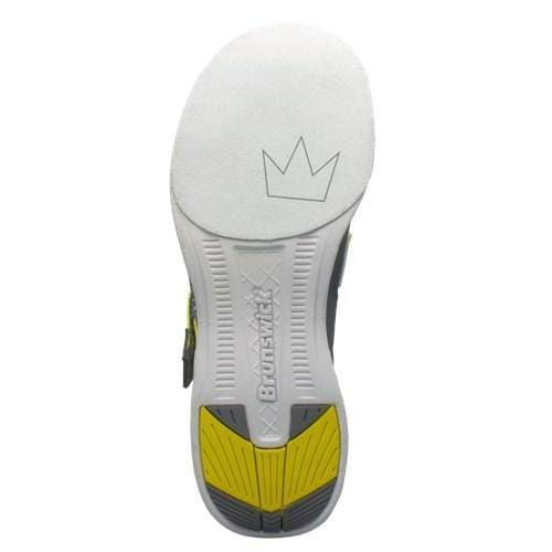 Brunswick Mens Slingshot Grey Yellow Bowling Shoes - BowlersParadise.com