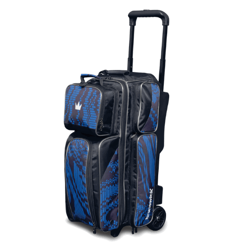 Brunswick Punisher 3 Ball Roller Blue Bowling Bag - BowlersParadise.com