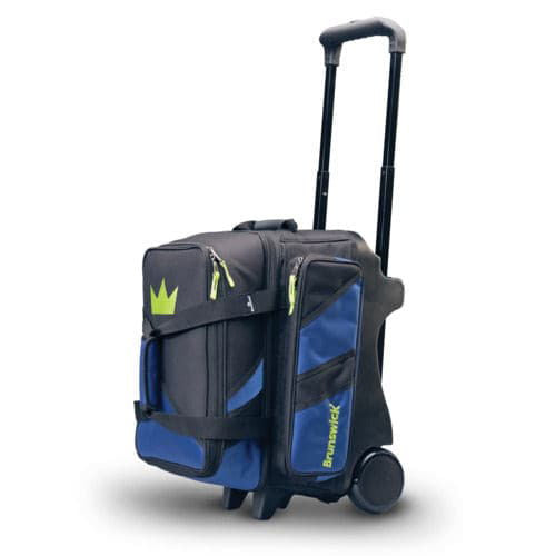 Brunswick Quest Double Roller Black Bowling Bag - BowlersParadise.com