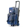 Brunswick Quest Triple Roller Blue Bowling Bag - BowlersParadise.com