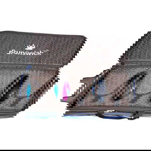 Brunswick Quest Triple Roller Blue Bowling Bag - BowlersParadise.com