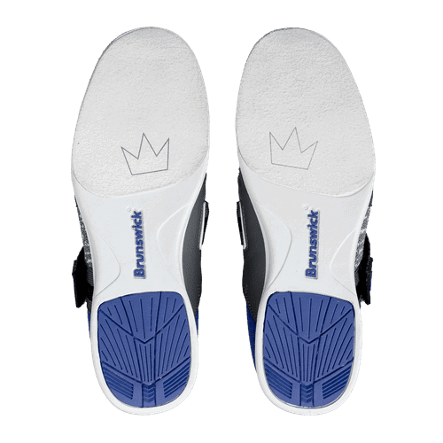 Brunswick Womens Versa Grey Purple Bowling Shoes - BowlersParadise.com