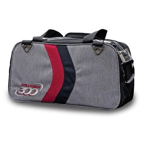 Columbia 300 Boss Double Tote Grey Red Bowling Bag - BowlersParadise.com