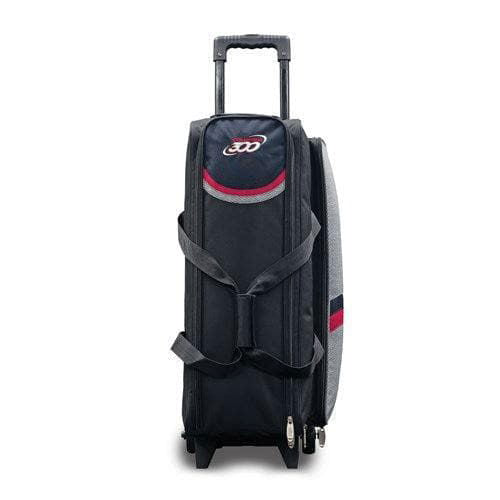 Columbia 300 Boss Triple Roller Grey Red Bowling Bag - BowlersParadise.com
