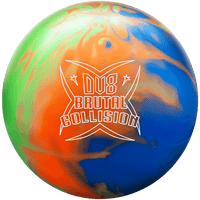 DV8 Brutal Collision Lime Orange Blue Solid Bowling Ball - BowlersParadise.com