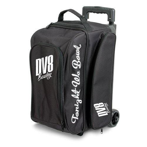 DV8 Freestyle Double Roller Black Bowling Bag - BowlersParadise.com