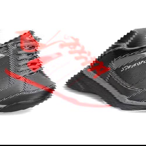 Dexter Boys Youth Ricky IV Jr. Black Red Bowling Shoes - BowlersParadise.com