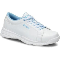 Dexter Girls Raquel V Jr. White Blue Bowling Shoes - BowlersParadise.com