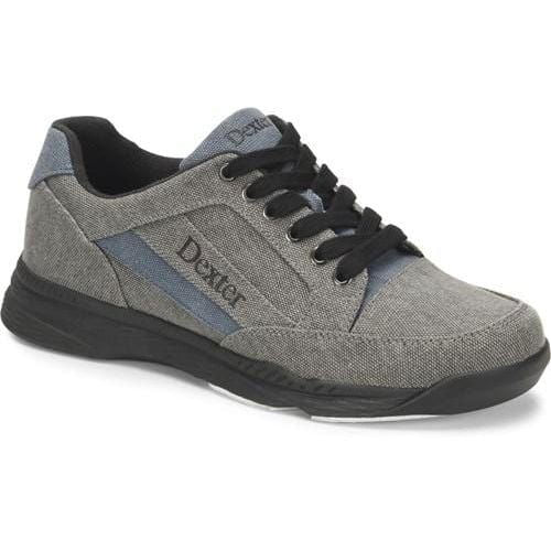 Dexter Mens Brock Grey Blue Black Bowling Shoes - BowlersParadise.com