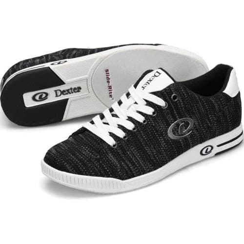 Dexter Mens Pacific Black Silver Bowling Shoes - BowlersParadise.com