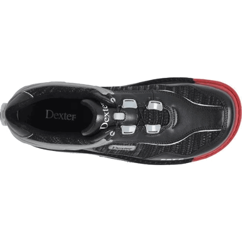 Dexter Mens SST 6 Hybrid BOA Black Knit Right Hand Bowling Shoes - BowlersParadise.com