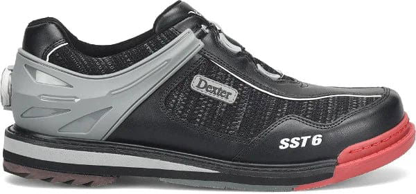 Dexter Mens SST 6 Hybrid BOA Black Knit Wide Right Hand Bowling Shoes - BowlersParadise.com