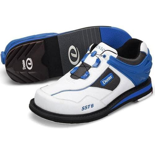 Dexter SST 6 Hybrid BOA White Blue Right Hand Mens Bowling Shoes