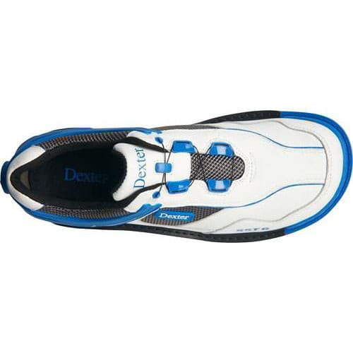 Dexter SST 6 Hybrid BOA White Blue Right Hand Mens Wide Bowling Shoes