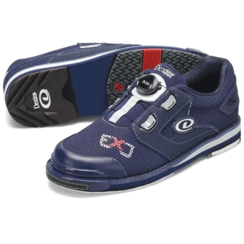 Dexter Mens SST 8 Power Frame BOA ExJ Navy Wide Bowling Shoes - BowlersParadise.com