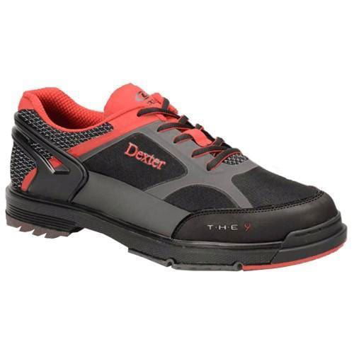 Dexter Mens The 9 HT Black Red Grey Bowling Shoes - BowlersParadise.com