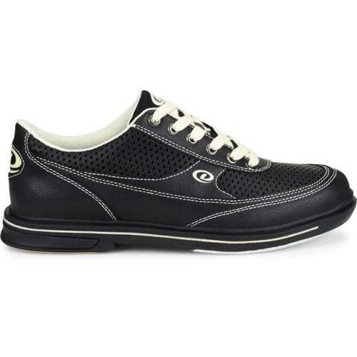 Dexter Mens Turbo Pro Black Cream Wide Bowling Shoes - BowlersParadise.com
