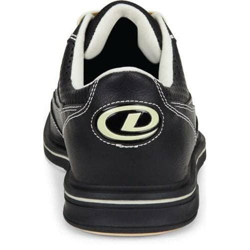 Dexter Mens Turbo Pro Black Cream Wide Bowling Shoes - BowlersParadise.com
