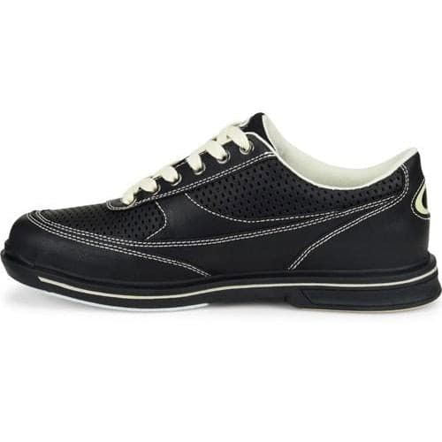 Dexter Mens Turbo Pro Black Cream Wide Bowling Shoes - BowlersParadise.com