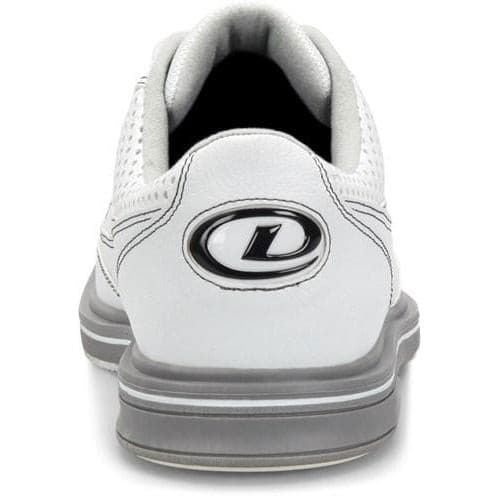 Dexter Mens Turbo Pro White Grey Bowling Shoes - BowlersParadise.com