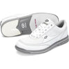 Dexter Mens Turbo Pro White Grey Bowling Shoes - BowlersParadise.com