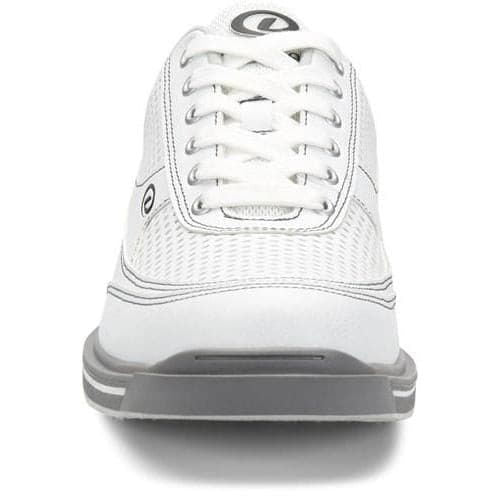 Dexter Mens Turbo Pro White Grey Wide Bowling Shoes - BowlersParadise.com