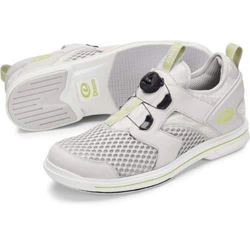 Dexter Mens Unisex Pro BOA Grey Lime Right Hand Bowling Shoes - BowlersParadise.com
