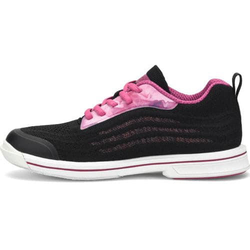 Dexter Womens DexLite Knit Black Pink Bowling Shoes - BowlersParadise.com
