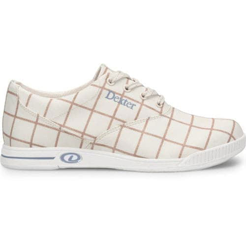 Dexter Womens Kerrie Cream Plaid Bowling Shoes - BowlersParadise.com