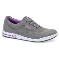 Dexter Womens Kerrie Grey Twill Bowling Shoes - BowlersParadise.com