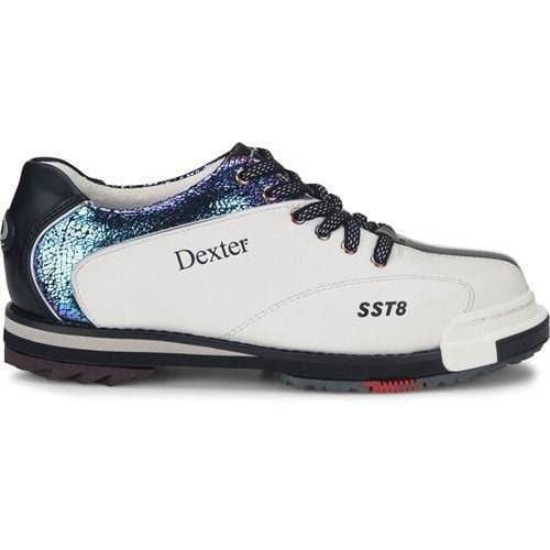 Dexter Womens SST 8 Pro White Crackle Wide - BowlersParadise.com