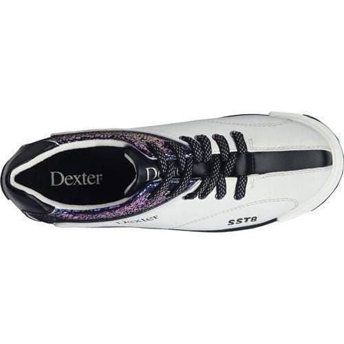 Dexter Womens SST 8 Pro White Crackle Wide - BowlersParadise.com