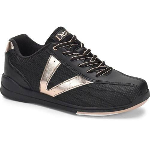 Dexter Womens Vicky Black Rose Gold Bowling Shoes - BowlersParadise.com