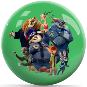 OnTheBallBowling Disney Zootopia's Zootropolis Undrilled Bowling Ball