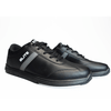 ELITE Men's Basic Black/Grey Athletic Lace Up Bowling Shoes with Universal Sliding Soles for Right or Left Handed Bowlers