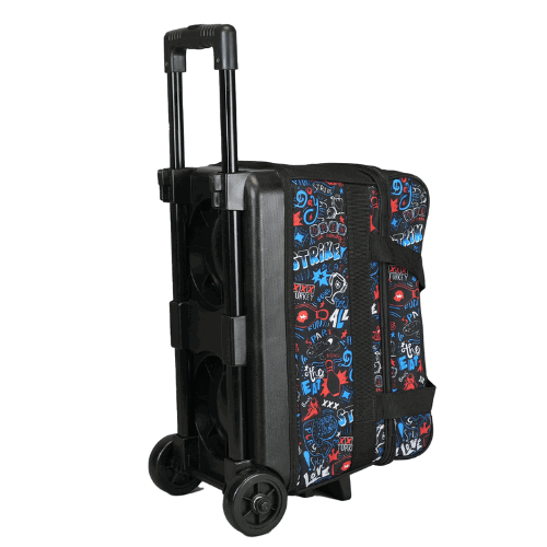 ELITE Basic Double Roller Bowling Graffiti Bowling Bag - BowlersParadise.com